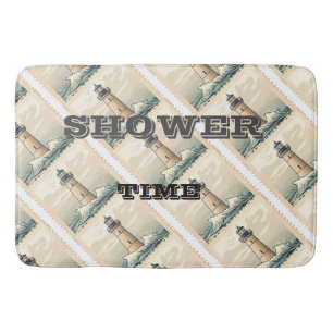 Bathroom beach theme  bath mat