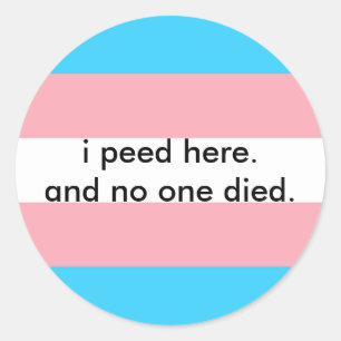 bathroom bill protest classic round sticker