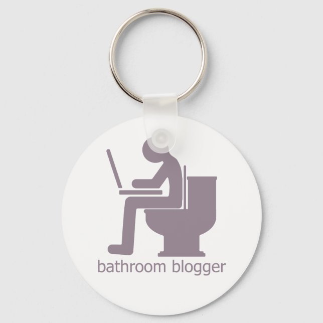 Bathroom Blogger Gurple Keychain (Front)
