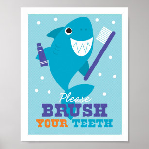Brushing Teeth Posters, Prints &amp; Poster Printing | Zazzle CA