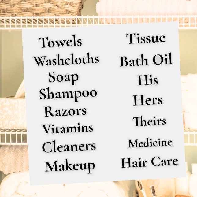 Bathroom Cabinet Customizable Vinyl (Creator Uploaded)