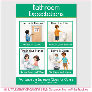 Bathroom Expectations Classroom Anchor Chart