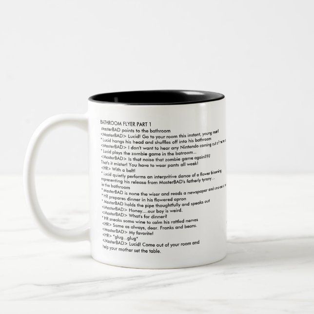 Bathroom Flyer Mug (Left)