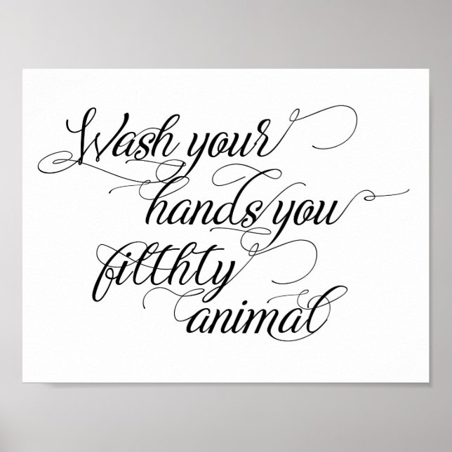 Bathroom Humour Art Poster (Front)