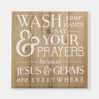 Bathroom Kitchen Magnet. Wash your hand