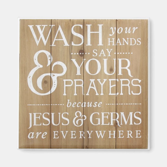 Bathroom Kitchen Magnet. Wash your hand Magnet (Front)
