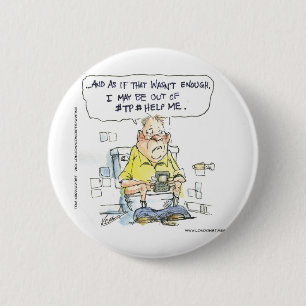 Bathroom Not 4 Social Networking Funny Tees & Gift 2 Inch Round Button