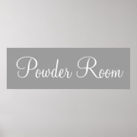 Bathroom Powder Room Wall Art Poster Print Decor