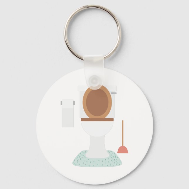 Bathroom Toilet Keychain (Front)
