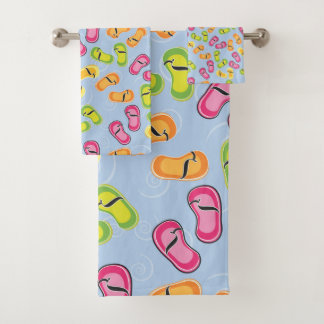 Bathroom Towel Set, Flip Flops