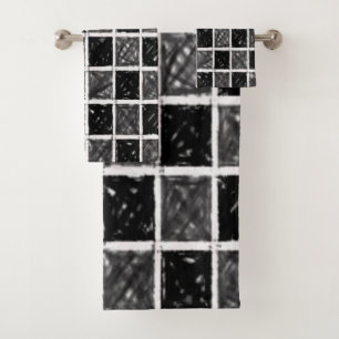 Bathroom Towel Sets Checkers