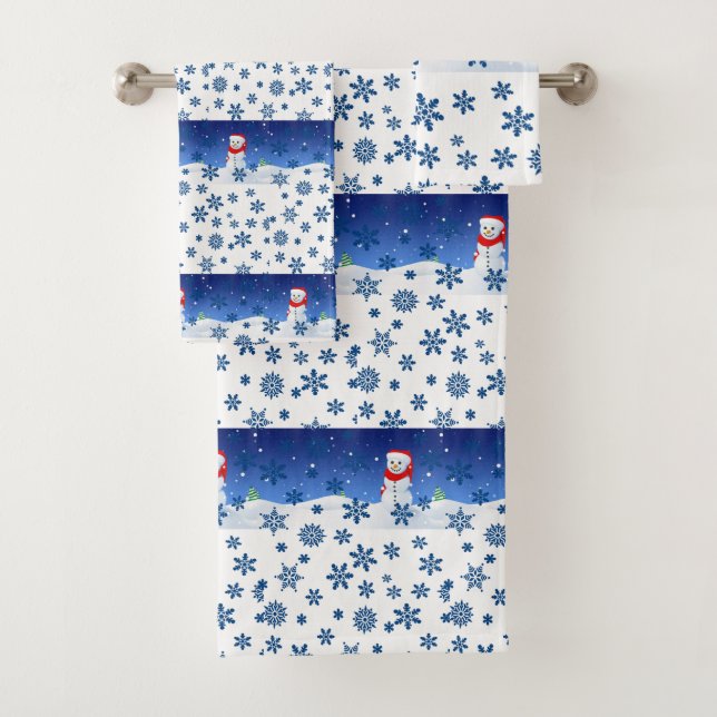 Bathroom Towel Sets Christmas (Insitu)