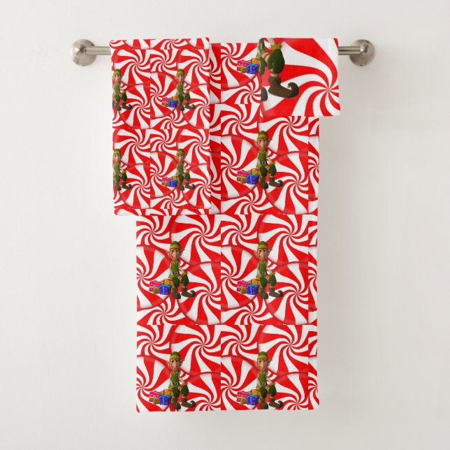 Bathroom Towel Sets Christmas (Insitu)
