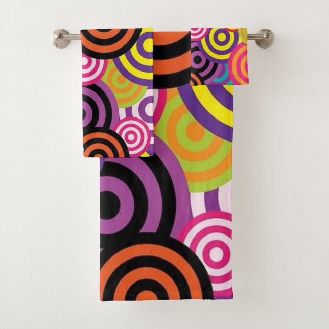 Bathroom Towel Sets Colourful Colours (Insitu)