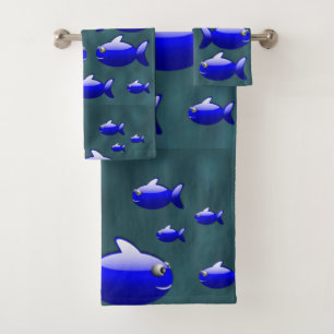 Bathroom Towel Sets Fish