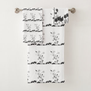 Bathroom Towel Sets Floral