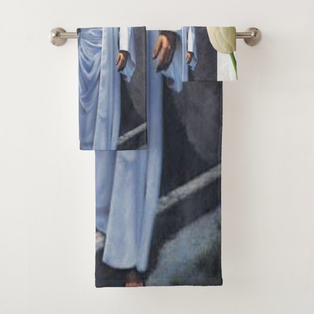 Bathroom Towel Sets Jesus (Insitu)