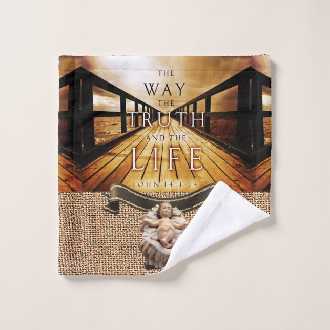 Bathroom Towel Sets Jesus (Wash Cloth)