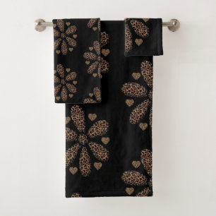 Bathroom Towel Sets Leopard