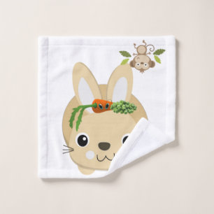 Bathroom Towel Sets Monkey Rabbit Fruit