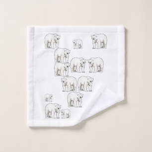 Bathroom Towel Sets Polar Bear