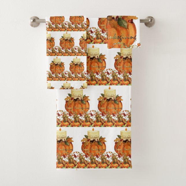 Bathroom Towel Sets Thanksgiving (Insitu)