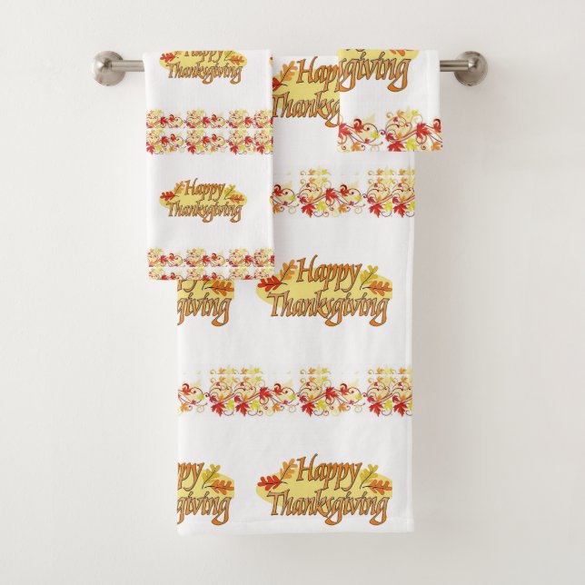 Bathroom Towel Sets Thanksgiving (Insitu)