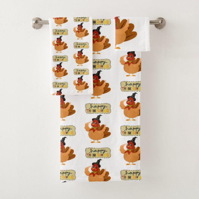 Bathroom Towel Sets Thanksgiving (Insitu)