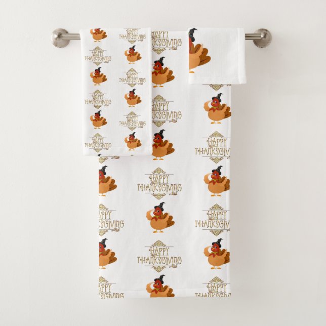 Bathroom Towel Sets Thanksgiving (Insitu)