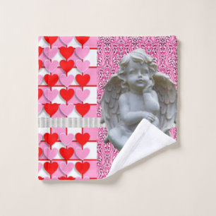 Bathroom Towel Sets Valentine's Day, Angel