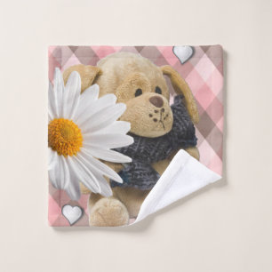 Bathroom Towel Sets Valentine's Day, Teddy Bear