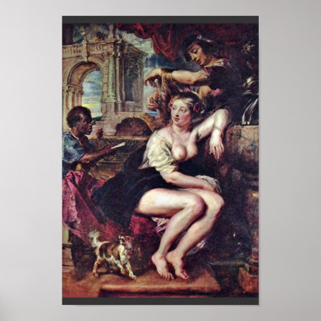 Bathsheba At The Fountain By Rubens, Peter Paul (B Poster (Front)