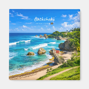 Bathsheba, Barbados - Tropical Beach Coast Magnet