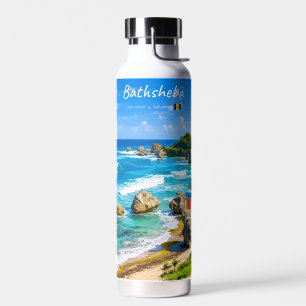 Bathsheba, Barbados - Tropical Beach Coast Water Bottle