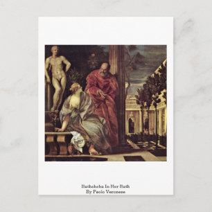 Bathsheba In Her Bath, By Paolo Veronese Postcard