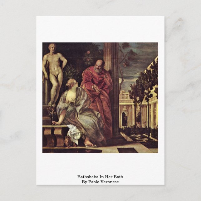 Bathsheba In Her Bath, By Paolo Veronese Postcard (Front)