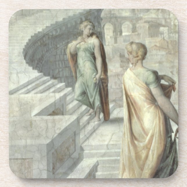 Bathsheba Visiting David, c.1553 Coaster (Front)
