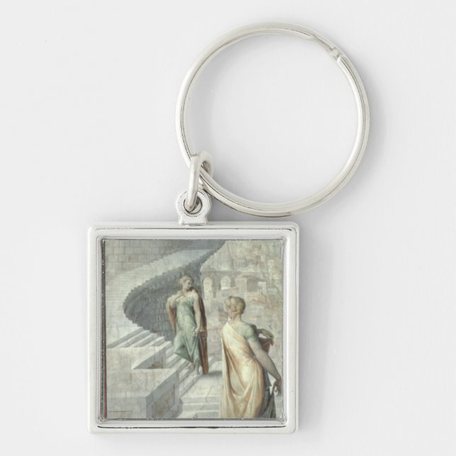 Bathsheba Visiting David, c.1553 Keychain (Front)