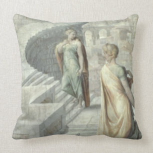 Bathsheba Visiting David, c.1553 Throw Pillow