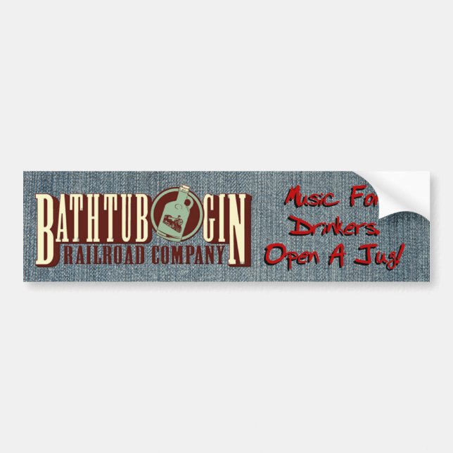 Bathtub Gin Railroad Company Drinkers Sticker (Front)