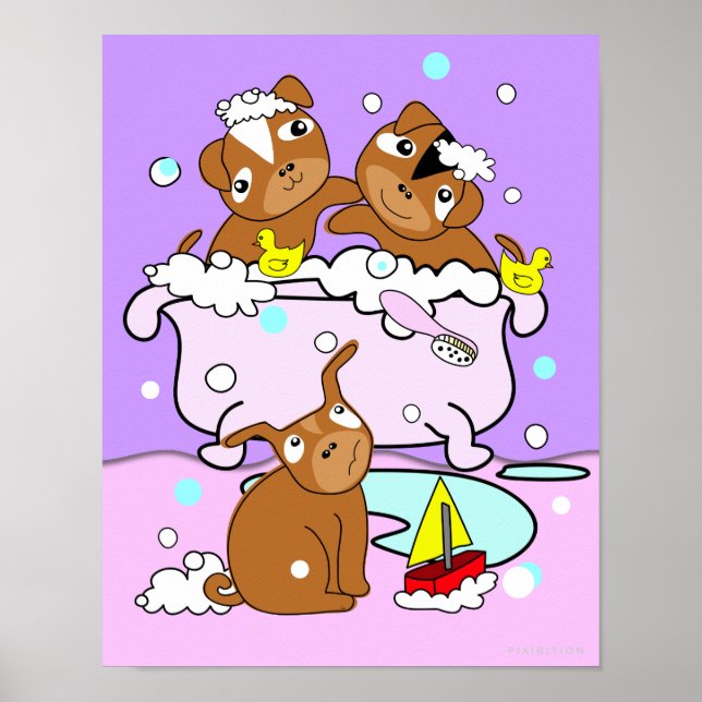 Bathtub Puppy Poster 7 (Front)