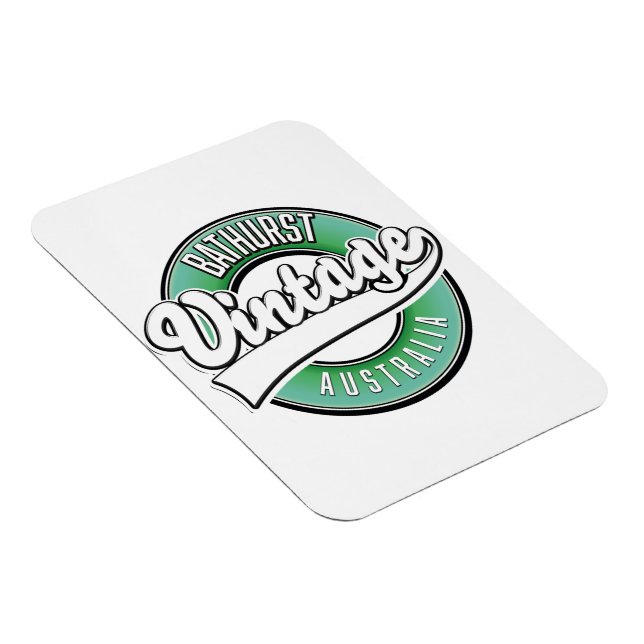 Bathurst australia vintage style logo magnet (Right Side)