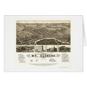 Bâti Clemens, carte panoramique de MI - 1882