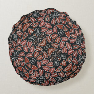 Batik Banten Simbut Round Pouf Pillow
