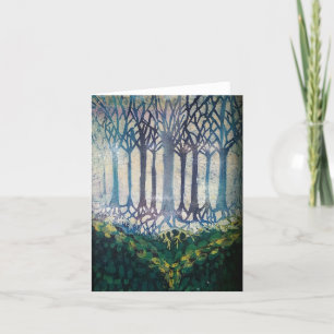 Batik Blank greeting card