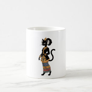 Batik Cat Queen Traditional Art Mug