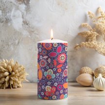 Batik coloré Illustration Nature Motif Floral