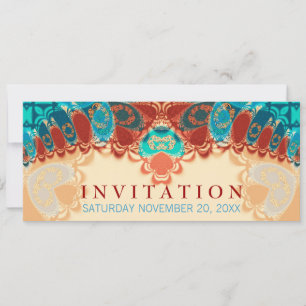 Batik Exotic Birthday / Special Occasion Invitatio Invitation