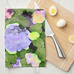 Batik Hydrangeas Kitchen Towel