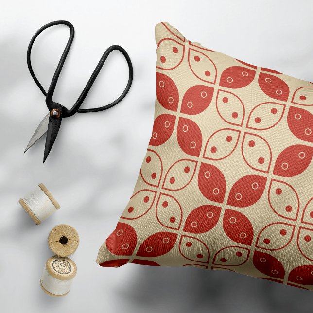 Batik Kawung, Indonesian Pattern, Javanese, Ethnic Accent Pillow (Creator Uploaded)